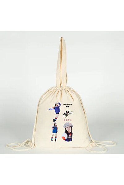 Generic Brand Rora Babymonster K-Pop Printed Versatile Drawstring Cloth Bag 3...
