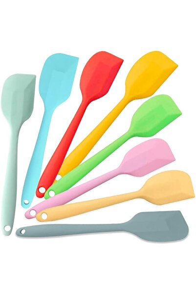 GENERAL KAKAMINA 8 Pieces Silicone Spatulas, 8.3 inch Small Rubber Spatulas N...
