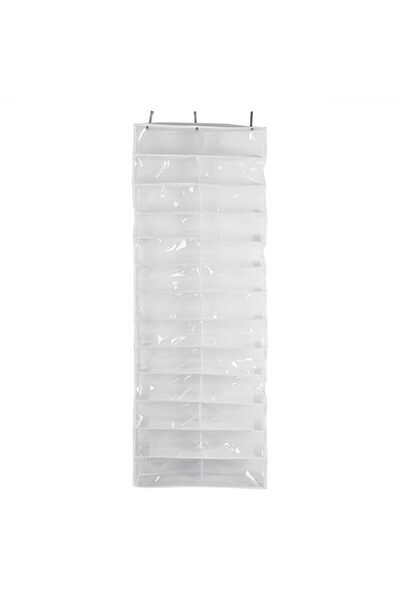GENERAL 26 Pocket Shoe Organizer, Crystal Clear over the Door Hanging Closets...