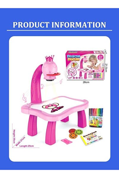 Arabest Kids Drawing Projector Table,Tracing & Drawing Toy with Light & Music...