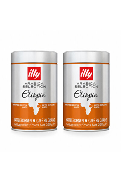 illy Set 2 x Arabica Selection Etiopia, boabe de cafea, 100% Arabica, note fl...