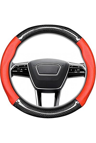 Rightsure Steering Wheel Cover, Carbon Fiber Leather Car Steering Wheel Cover...