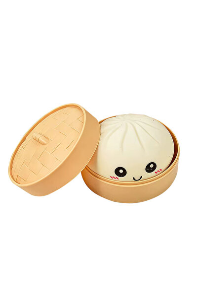 Leno Mini Dumpling And Steamed Bread Squeeze Toy Set, Soft Stress Reliever, S...