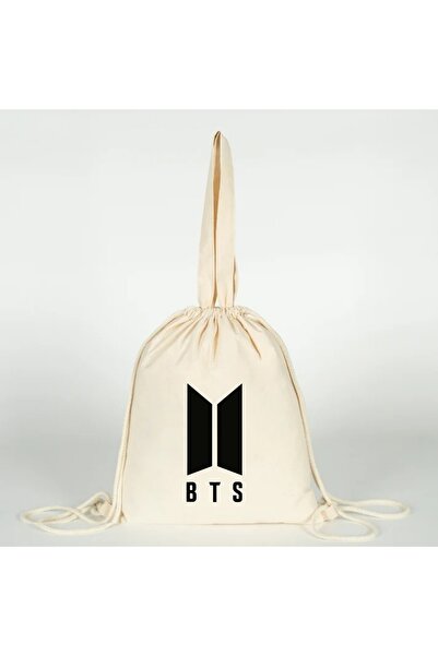 Generic Brand Bts K-Pop Printed Versatile Drawstring Cloth Bag for Hand, Shou...