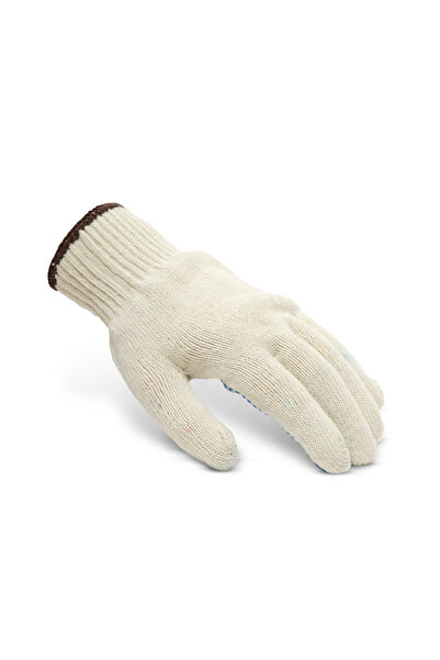 Alista Home Non-slip cotton gloves XL with PVC dots, EN388:012X protection, c...