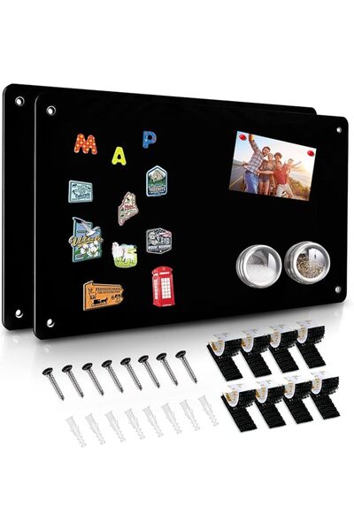GENERAL HYHOSHI Green Magnetic Board,17.5" x 11.4" Magnet Bulletin Board to D...
