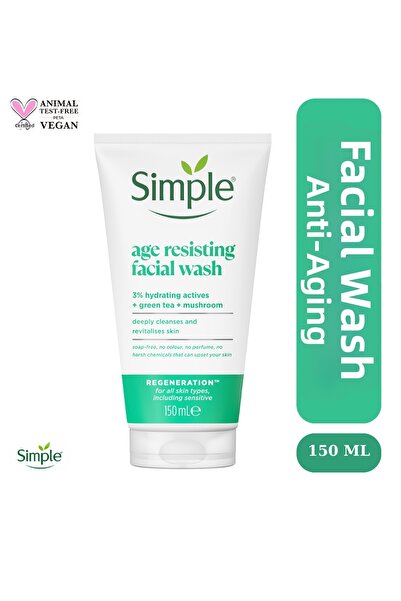 Simple Regeneration Anti-Aging Face Wash Gel with Green Tea and Vitamin E 150 ml