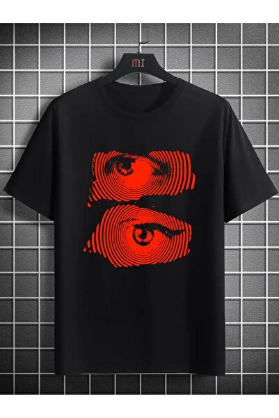 DEEFWEAR Mi̇ngalondon Red Eye Printed Oversize T-Shirt