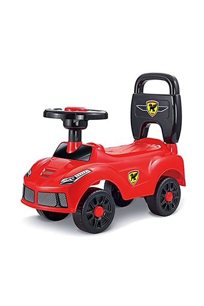Galaxy Toys Kids Ride-On Push Car with Steering Wheel & Backrest – 49.5×17.5×...