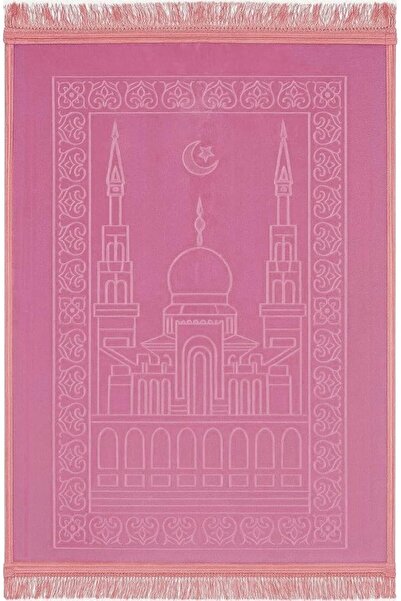 Fabienne Embossed Prayer Mat Anti-Slip Velvet Top Prayer Rug for Men Women Ei...