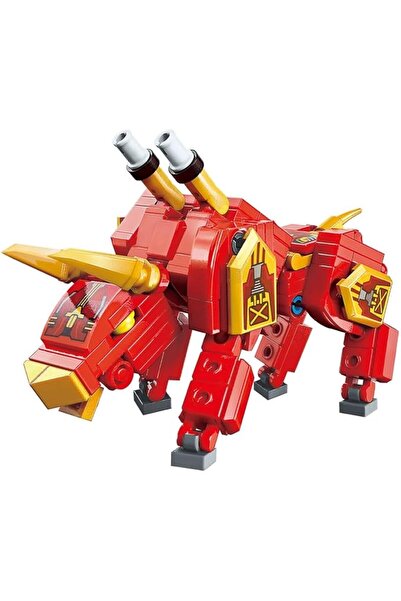 Qman Trans-Collector Flaming Bull Robot Action Figure 177-Piece Set