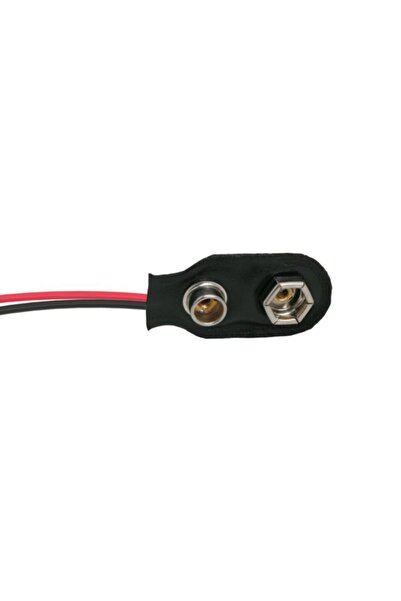Alista Home Conector pentru baterie de 9V cu cablu de 110 mm, clemă de alimen...