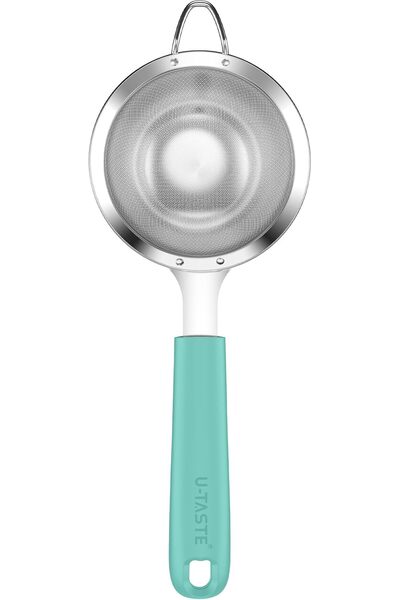 U-Taste Kitchen Fine Mesh Strainer for Sifting Flour (10.2cm,Midnight Blue) |...
