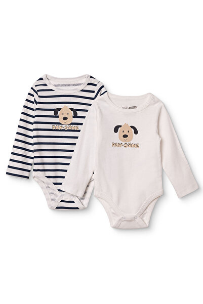 ebebek Hello Baby HelloBaby Erkek Bebek 2li Body Hayvan Baskılı Çıtçıtlı Çıtç...