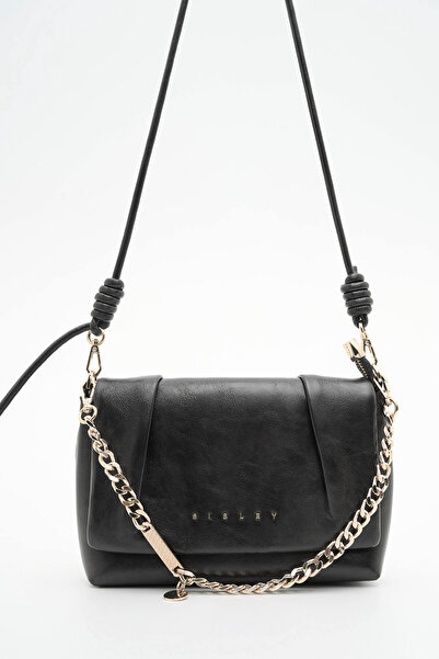 Sisley حقيبة كتف نسائية سوداء SLY468