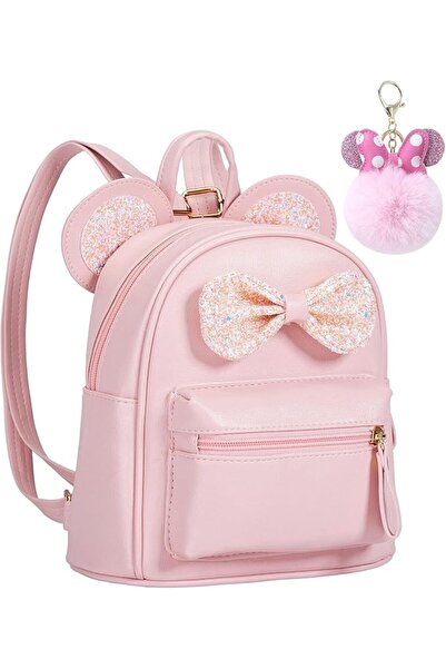 KASTWAVE Cutest Toddler Sequin Bow Mouse Ears Bag Mini Travel Shoulder Backpa...