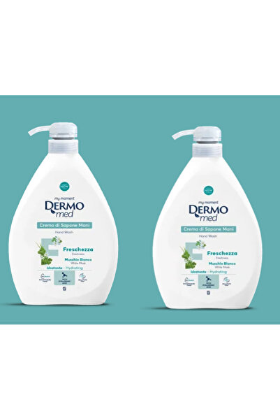 Dermomed Dispenser Sapun lichid crema cu mosc alb, 1000ml, 2buc