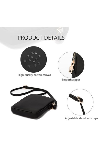 YONBEN Small Crossbody Purse Zipper Cell Phone Bag Mini Shoulder Purse Wallet Smart Phone Wallet wit