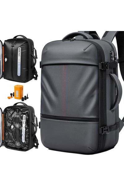 GENERAL IKYWT Vacuum Seal Backpack Travel with Ultra-Power Pump, 80L Expandab...