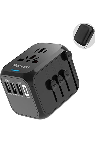 NECOMIC Necomi Universal Travel Adapter, International Charger Power Adapter,...