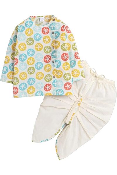 Polka Tots unisex-baby Festive Angrakha-1299_1 Angrakha Full Sleeve (pack of 2)