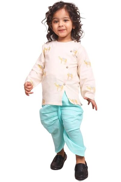 Polka Tots unisex-baby Festive Angrakha-1299_1 Angrakha Full Sleeve (pack of 2)