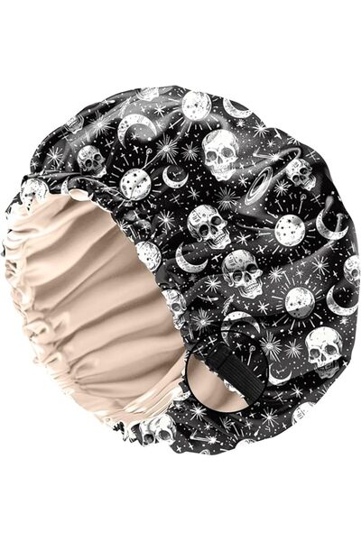 GENERAL Silk Satin Bonnet for Sleeping, Double Layer Elastic Adjustable Reusa...