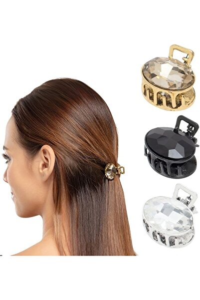 Radhu & Kabby Elegant Butterfly Hair Clutcher with Pearl Chain | Golden Finis...