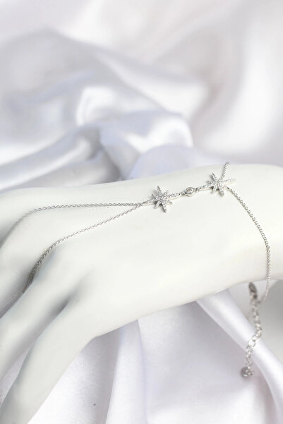 shopwave Brass Silver Color Pole Star Model Zircon Stone Shahmeran