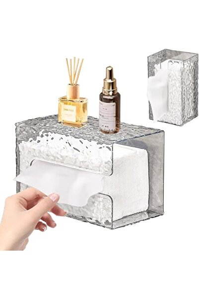 GENERAL GREBIRD Under Cabinet Tissue Box Holder, Wall Mounted Tissue Roll Sto...