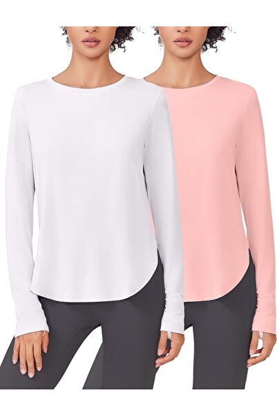 GENERAL PINSPARK 2 Pack Long Sleeve Shirts for Women UV Protection Soft Worko...