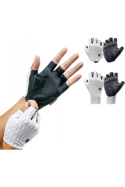ROCKBROS Half Finger Cycling Gloves for Men & Women – Breathable Gel Padded, ...