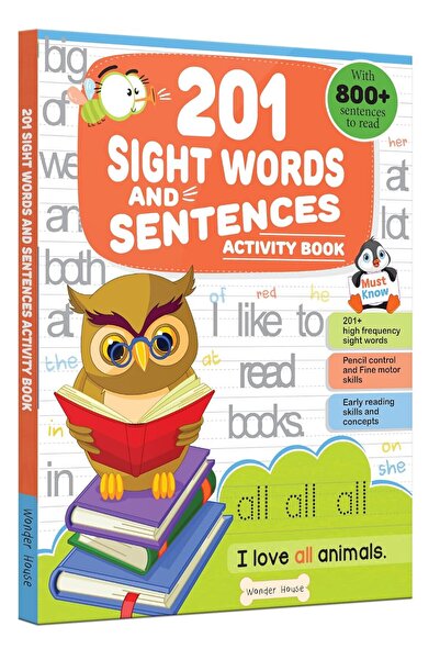 Wonder House Books 201 Sight Words And Sentence (With 800+ Sentences To Read)...