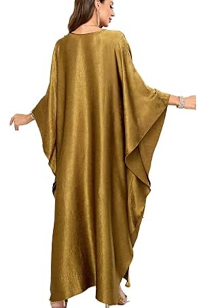 YouKD Summer Long Kaftan Dress Bohemian Roomy Beach Robe Cover Up Plus Size D...