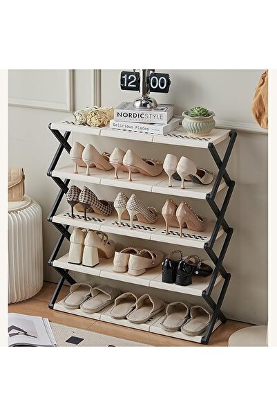Generic Foldable Shoe Rack, No Assembly Needed – Space-Saving Shoes Organizer...