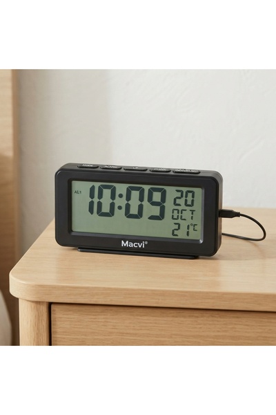 DeaL Ceas digital de masă și de perete cu LED verde — Funcții avansate ⏰ ✨