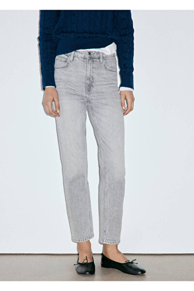 MANGO Woman Newmom confort yüksek belli jean pantolon