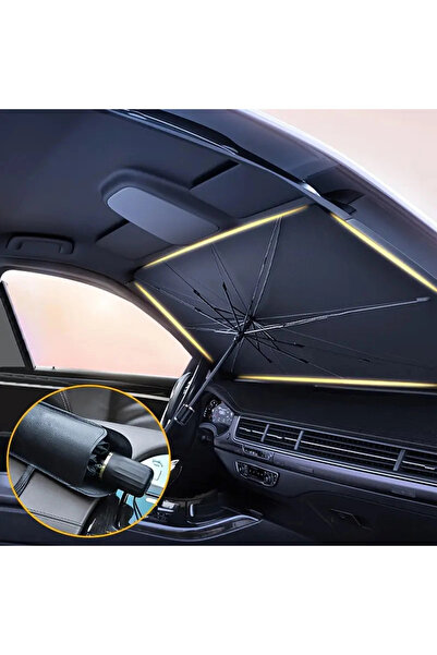 SORA GROUP Folding Umbrella Car Windshield Sunshade Flexible Canopy Accessory...