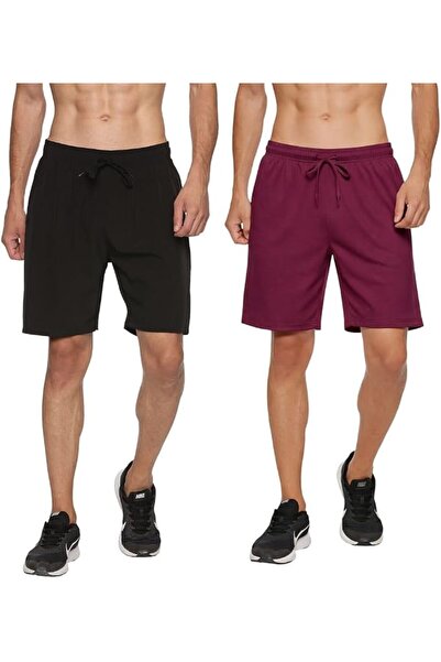 Okli-Rsoe RSO Outfits Men's Polyester Solid Sports Casual Shorts Combo Pack of 2