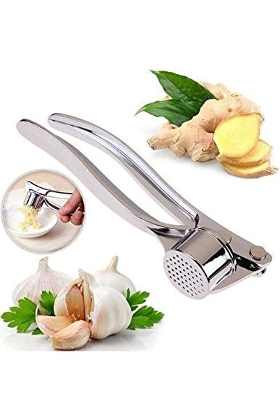 HALAMODO Stainless Steel Portable Garlic Crusher Ginger Mincer Squeezer Press...