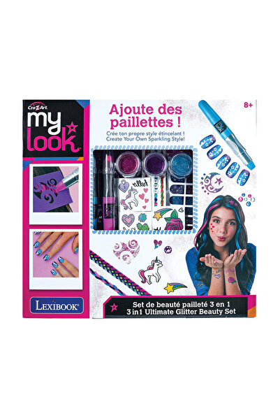 LEXIBOOK Cra-Z-Art Glitter Beauty Set 3-σε-1 Σετ Διακόσμησης Μαλλιών & Σώματο...