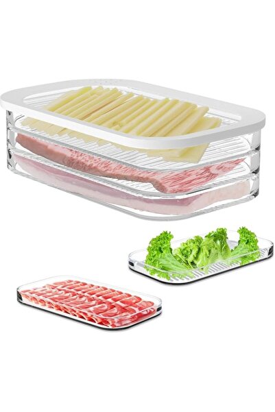 Generic Container, Refrigerator Bacon Container, Storage Stackable Containers...