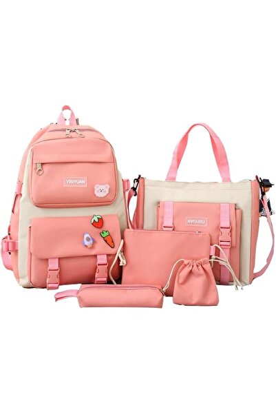 AUTOYSUR Toddler School Backpack for Kids and Adults 5Pcs Travel Backpack wit...