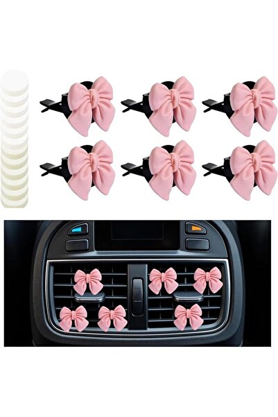 GENERAL Bow Air Freshener for Car Hanging - 6-Pack with 12 Refill Chips - Cut...
