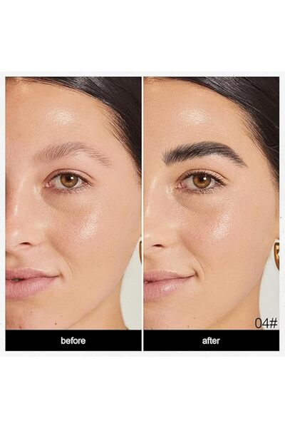 Yelajoy قلم حواجب مايكروبليدنج، طقم قلم حواجب سائل، فرشاة حواجب مربعة مائلة ل...