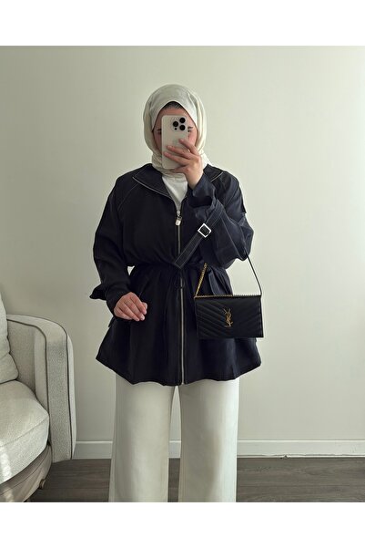 ELLA Fermuarlı Tencel Kap