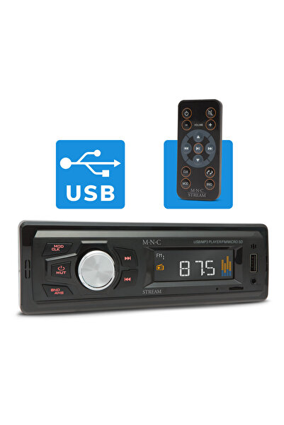 Alista Home 1 DIN Συσκευή Αυτοκινήτου MNC Stream, USB AUX TF FM, τηλεχειριστή...