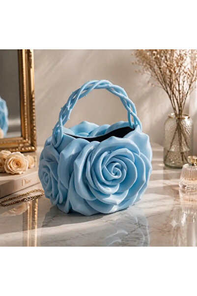 Verda Desing 3D Printing Rose Flower Design Light Blue Color Custom Design Wo...
