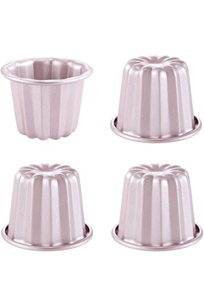 Generic CHEFMADE Canele Mold Cake Pan, 2.6-Inch 4Pcs Non-Stick Canele Muffin ...