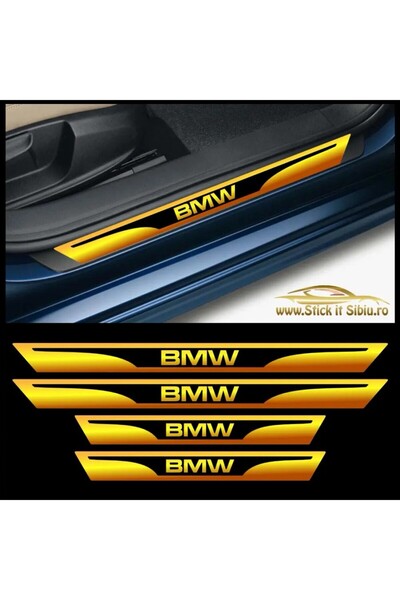 StickITsibiu Set Protectie Praguri BMW - Stickere Auto | Rezistent Apa + UV